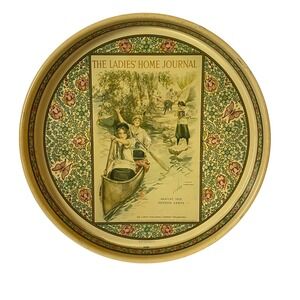 Ladies Home Journal Tray Vintage August 1912 Fifteen Cents‎ Round 13.5"